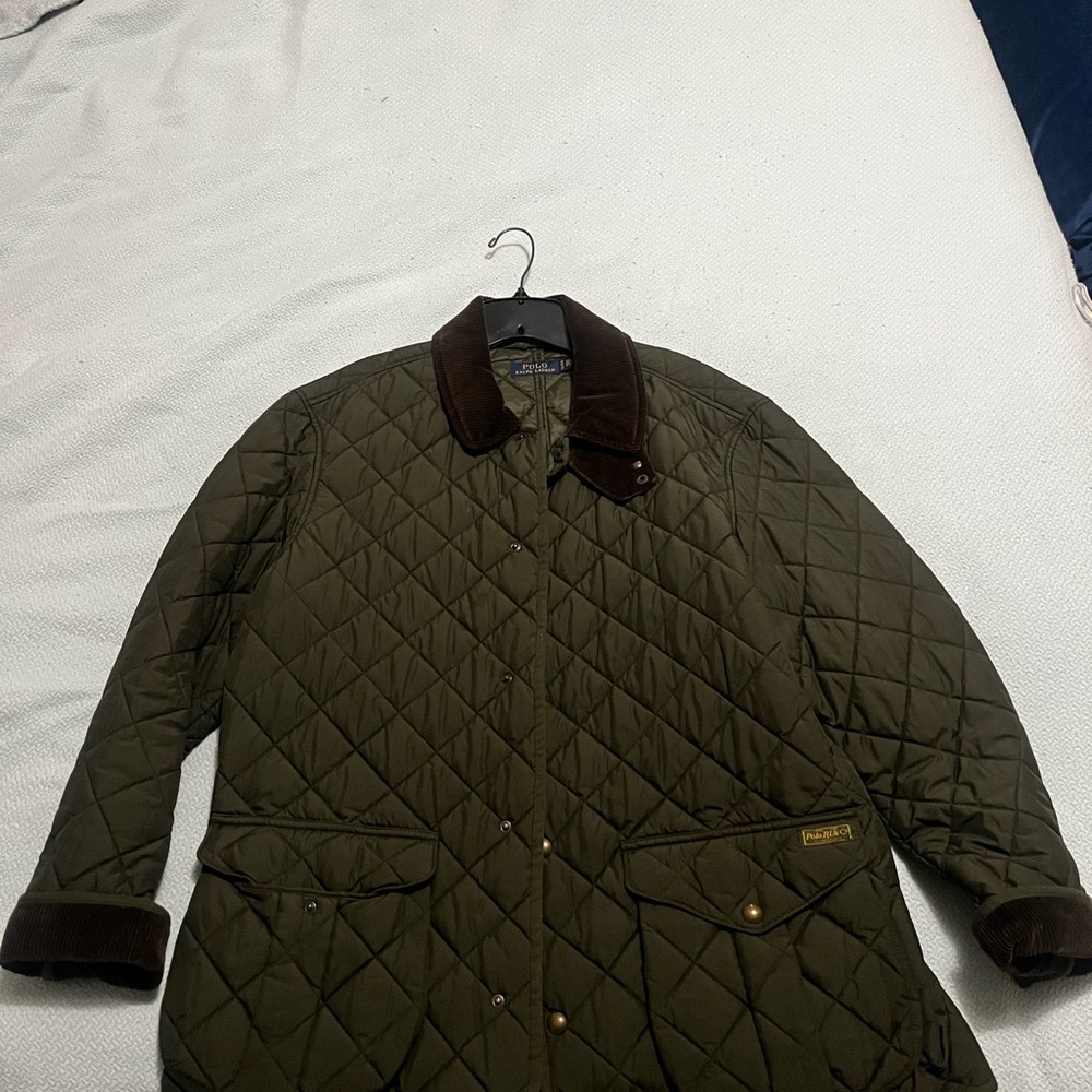 Polo Ralph Lauren Olive Quilted Jacket for Men. NEW!